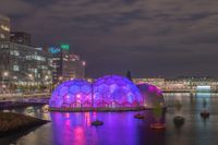 VerlichtME ME chronic disease 2019 blue landmarks Rotterdam