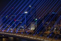 VerlichtME ME chronic disease 2019 blue landmarks Rotterdam