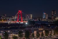 VerlichtME ME chronic disease 2019 blue landmarks Rotterdam