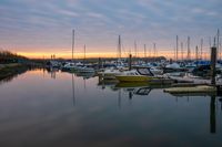 Rhoon zonsopkomst jachthaven grienden