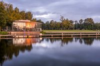 Kralingen plas Kralingse bos zonsopkomst water spiegeling uitkijktoren